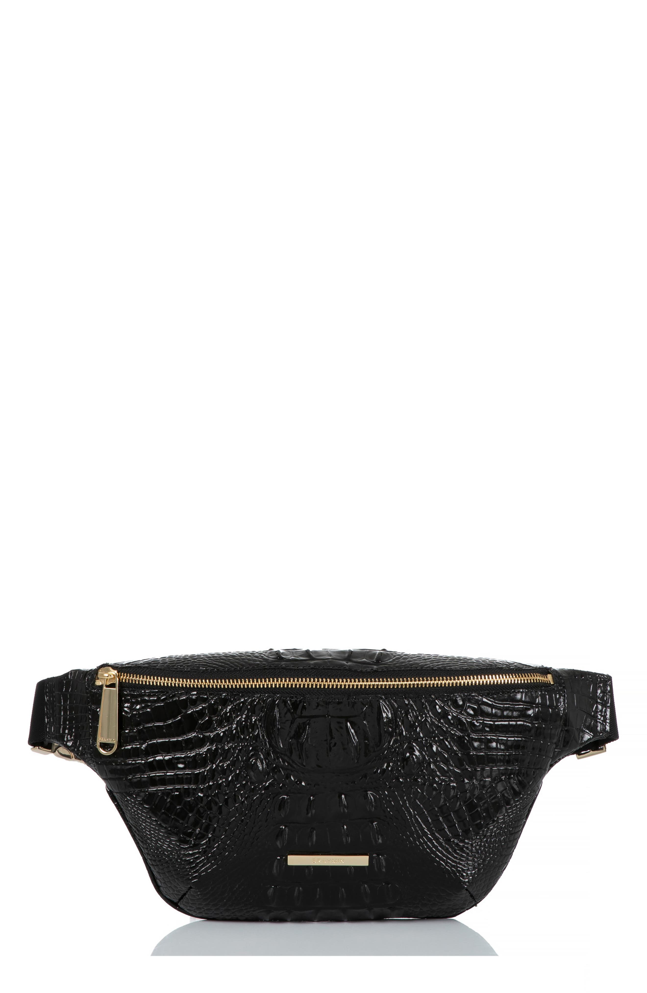 Brahmin Croc Embossed Leather Harker Belt Bag, Main, color, 