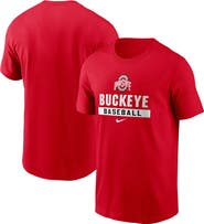 Nike Men's Nike Scarlet Ohio State Buckeyes Baseball T-Shirt