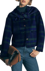 Boden Scarf Neck Wool Blend Jacket