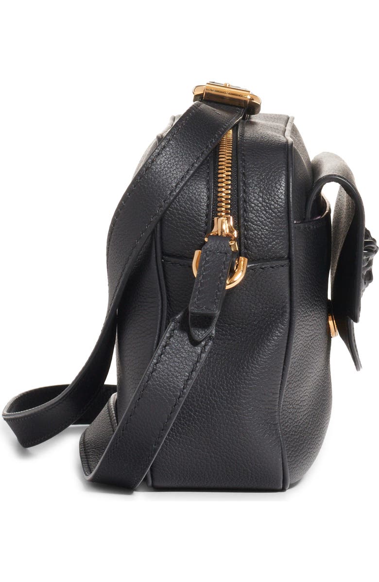 Versace Medusa Leather Crossbody Camera Bag, Alternate, color,