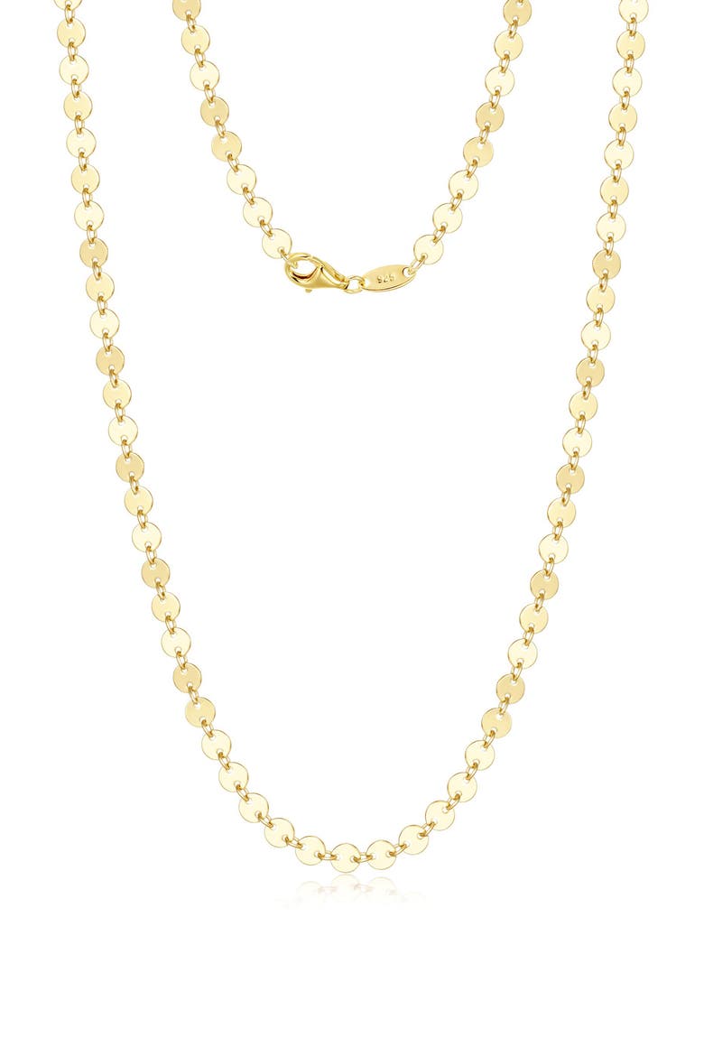 Lola Disc Chain Necklace, Main, color, GOLD