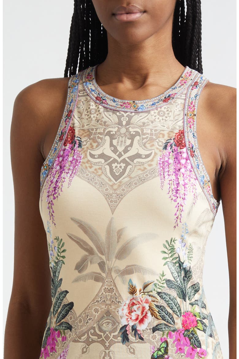 Bodrum Botanicals Jersey Tank Maxi Dress, Alternate, color, BODRUM BOTANICALS