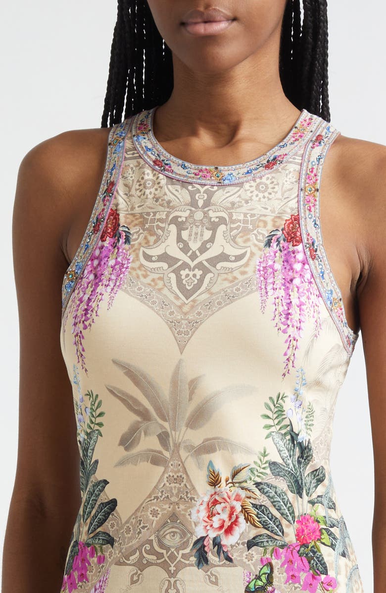 Camilla Bodrum Botanicals Jersey Tank Maxi Dress, Alternate, color, Bodrum Botanicals