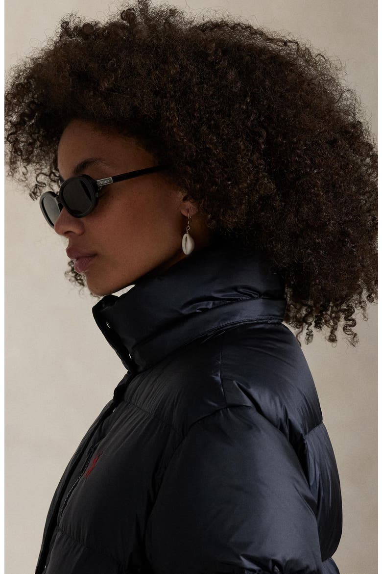 Down Puffer Jacket with Removable Hood, Alternate, color, RL NAVY