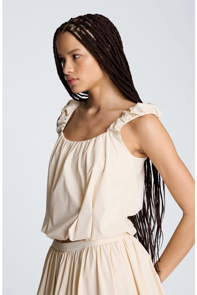 Ruched Crop Tank, Alternate, color, OYSTER