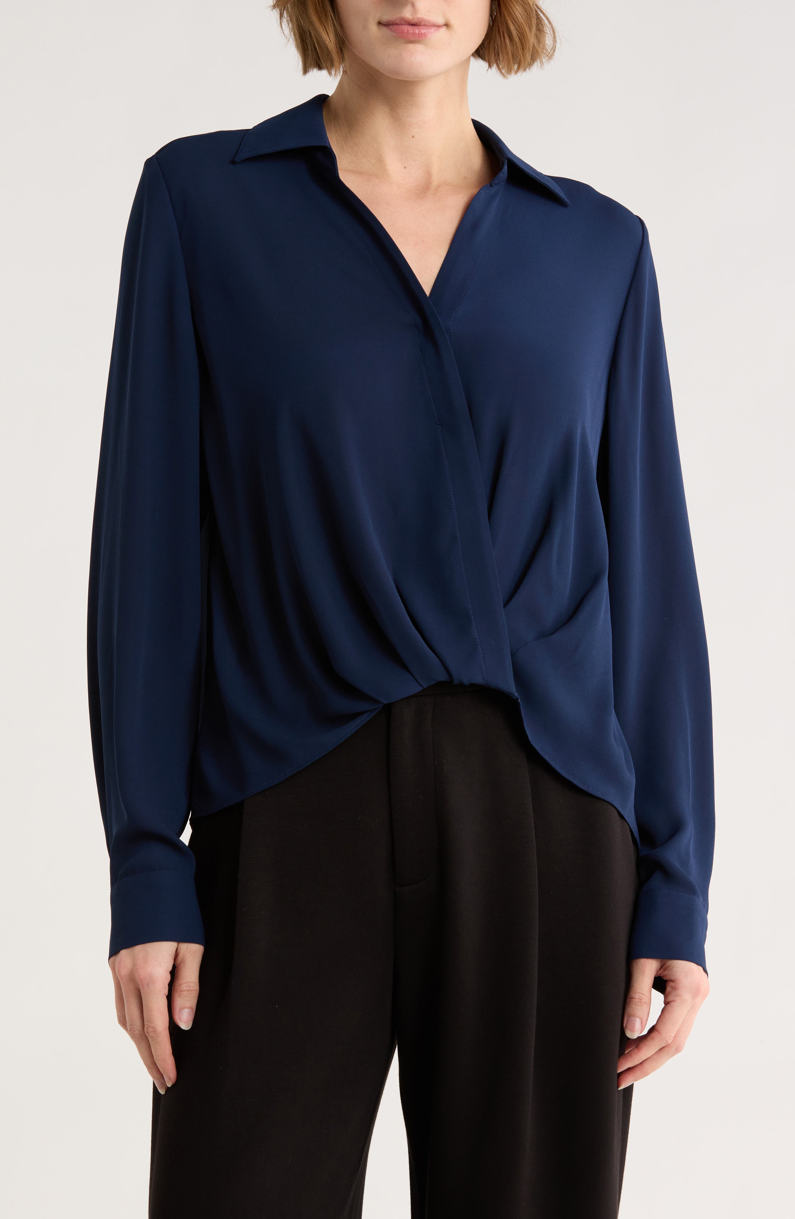 Crossover Long Sleeve High-Low Top - image 5