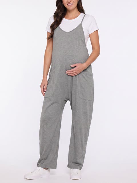 Sleeveless Relaxed Fit Maternity Jumpsuit