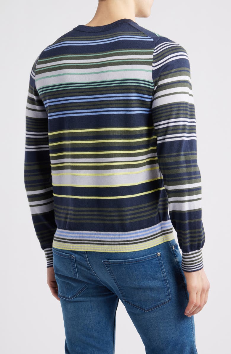 Paul Smith Stripe Merino Wool Sweater, Alternate, color, 