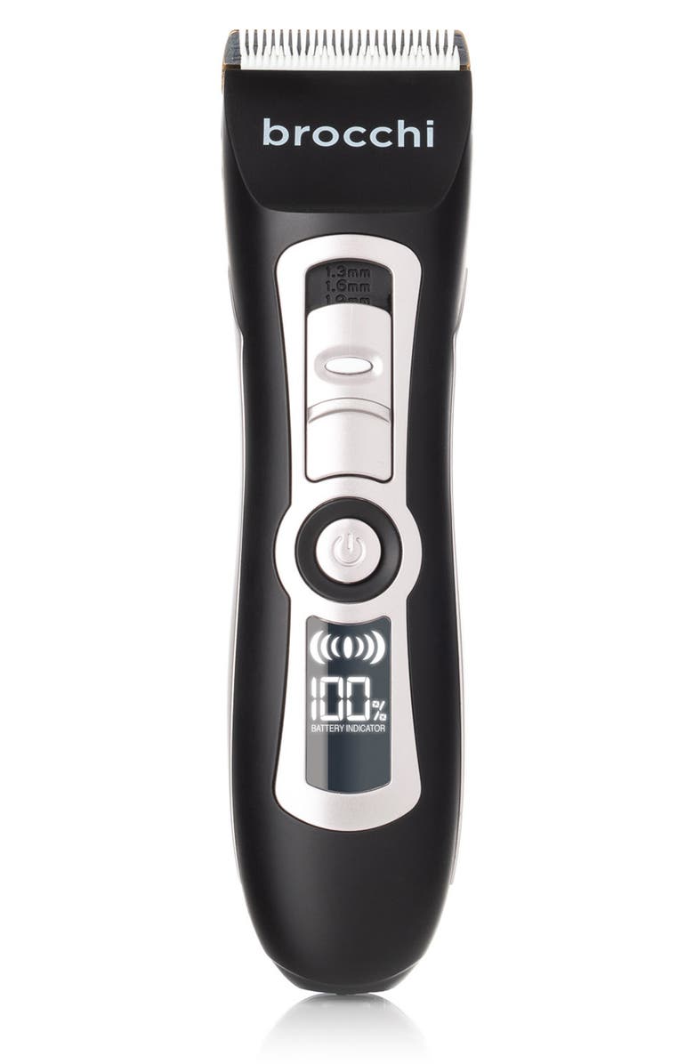 BROCCHI Digital Electric Grooming Trimming Tool Kit for Men - 5-Piece Set, Alternate, color, Black