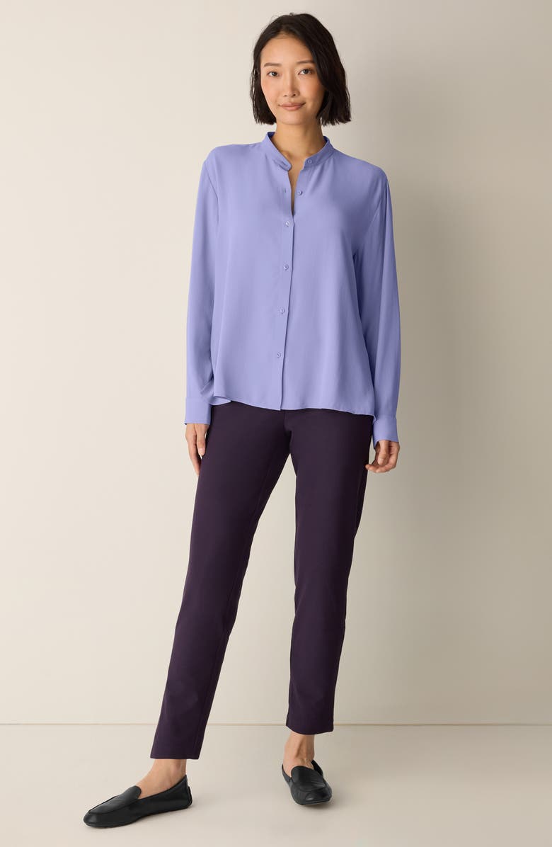 Eileen Fisher Slim Ankle Pants, Alternate, color, Aubergine