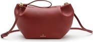 LA PORTEGNA Marta Leather Clutch Bag With Shoulder Strap