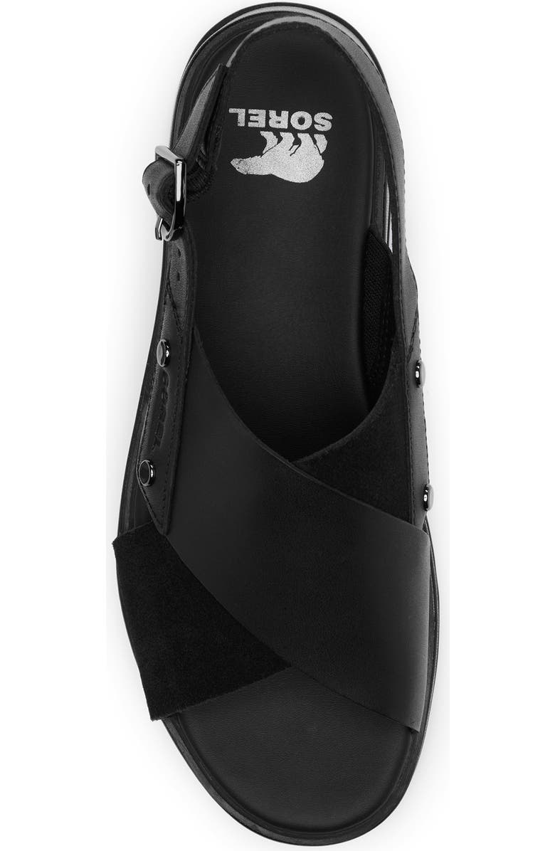 SOREL Dayspring Crisscross Sandal, Alternate, color, Black/ Black