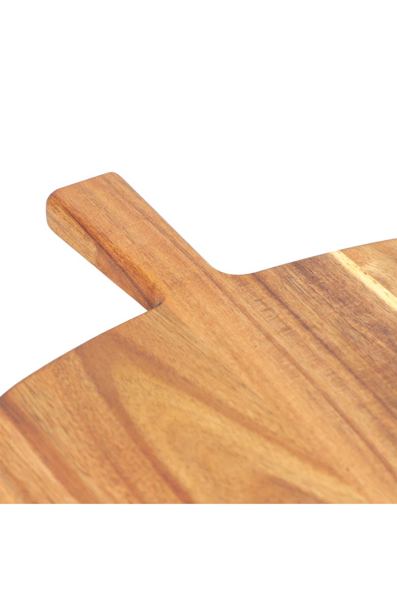 Megachef 13 Inch Acacia Wood Serving Butcher Cutting Board with Handle, Alternate, color, Acacia