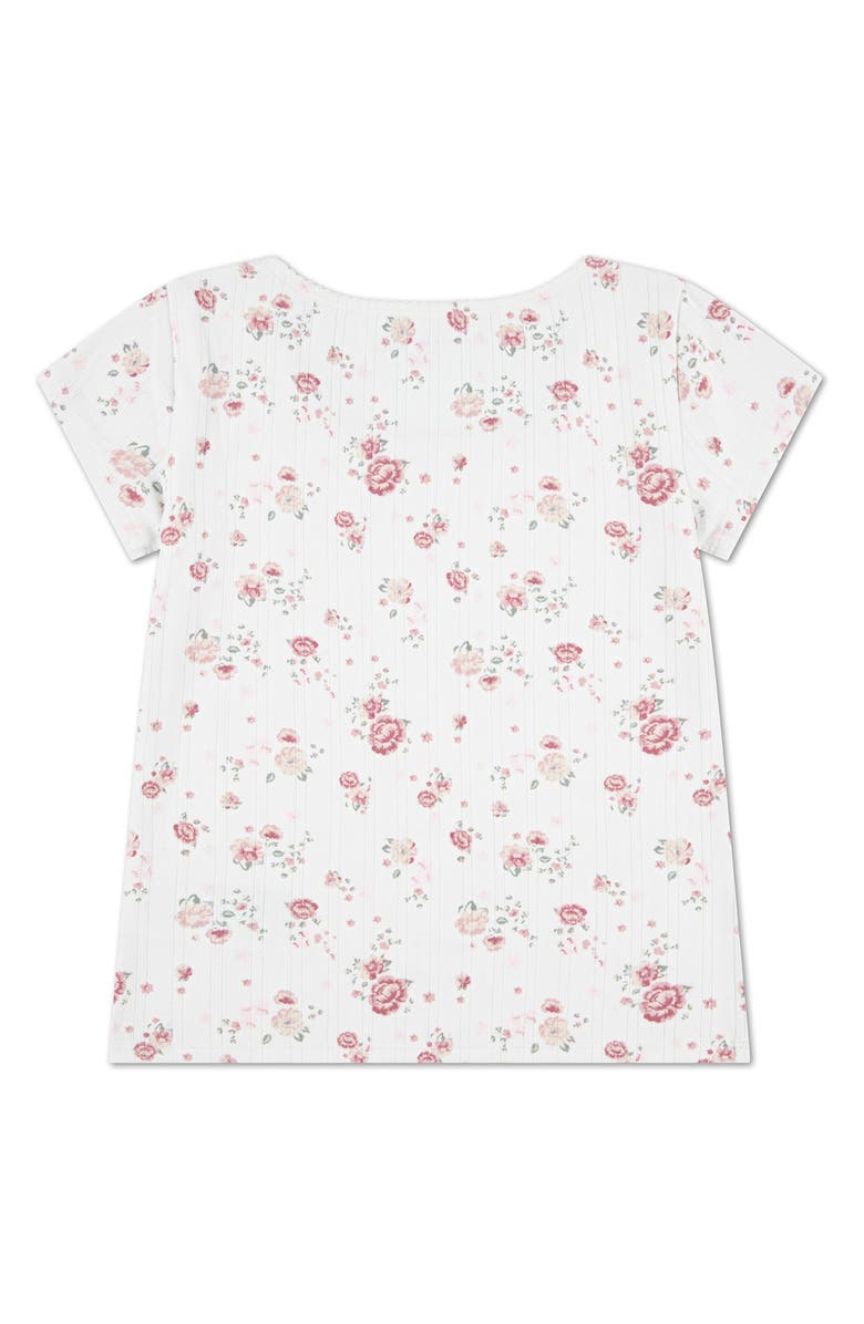 abercrombie kids Pointelle T-Shirt, Alternate, color, White