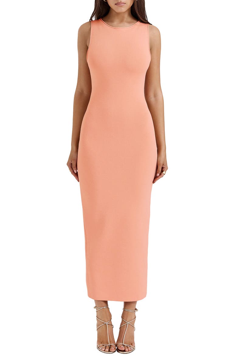 Noli-B Sleeveless Knit Maxi Dress, Main, color, PEACH NECTAR