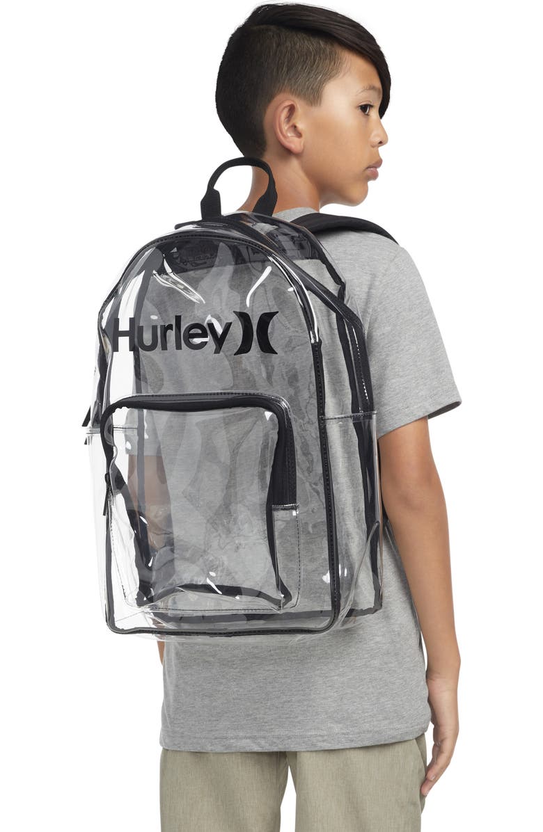 Hurley Kids' Clear Transparent Day Pack, Alternate, color, Clear