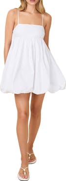 Solid & Striped Bubble Hem Cotton Minidress