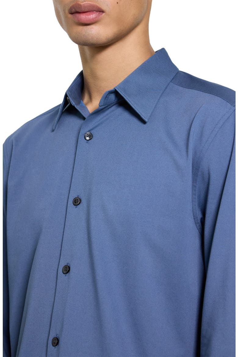 Sylvain ND Structure Knit Button-Up Shirt, Alternate, color, BERING - 0CS
