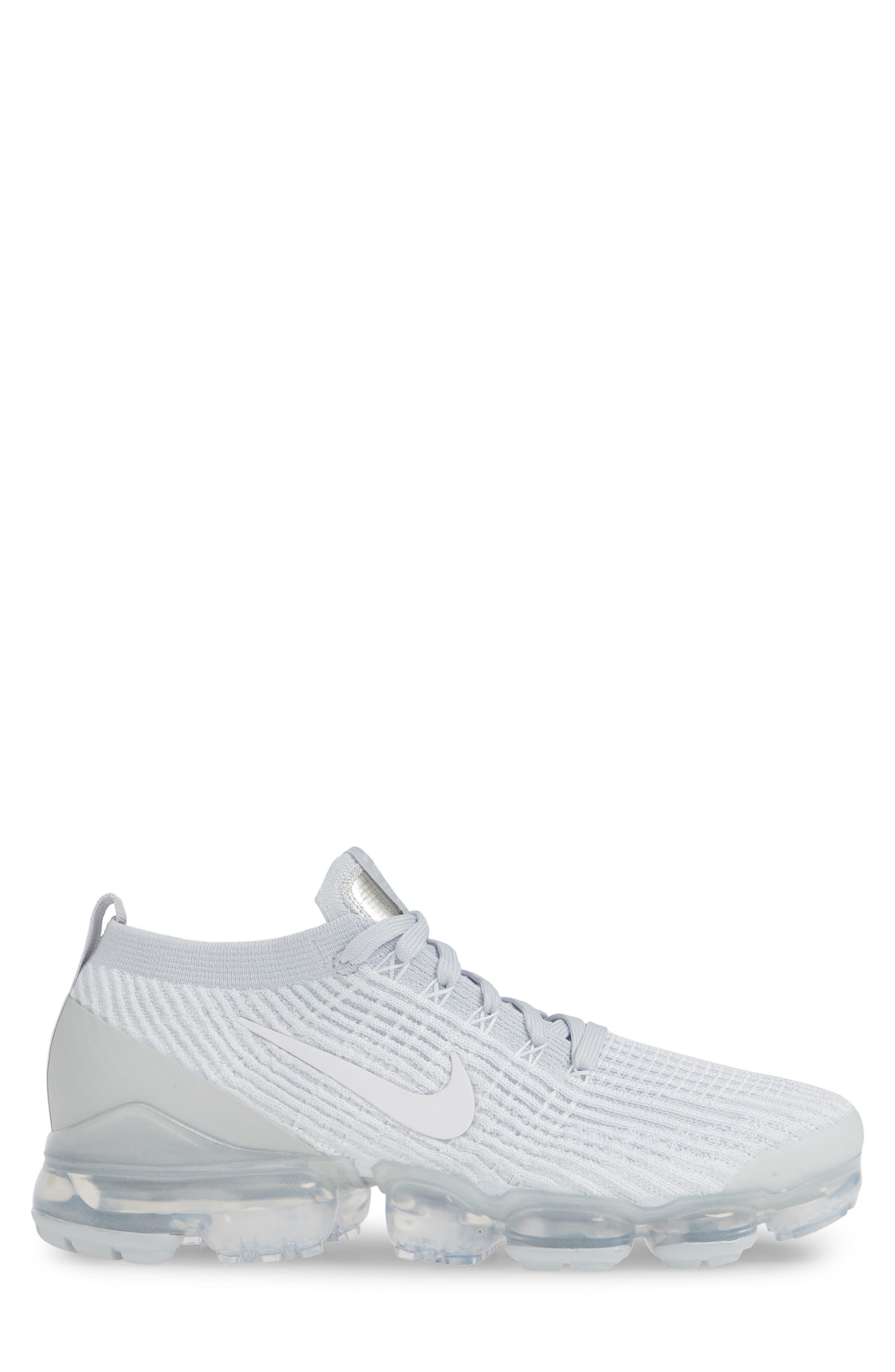 Air VaporMax Flyknit 3 Running Shoe, Alternate, color, WHITE/ PURE PLATINUM
