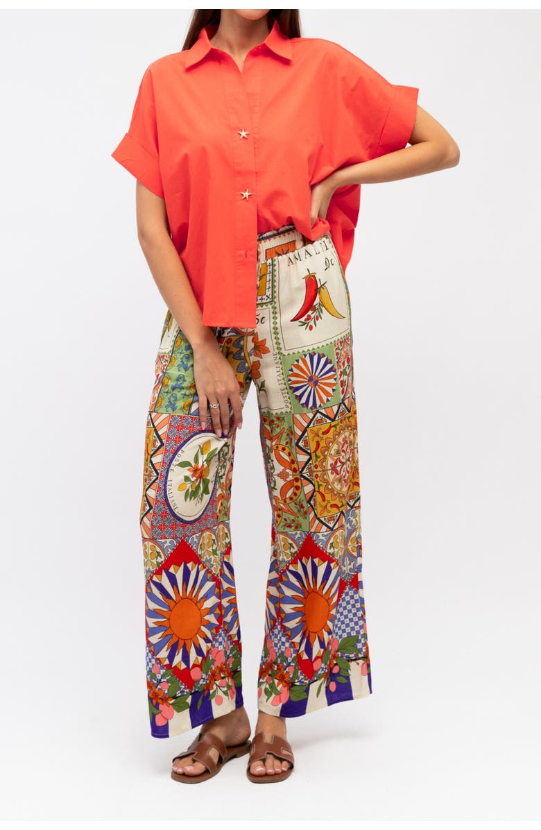 Label of Love Amalfi Mosaic Pants, Main, color, Blue