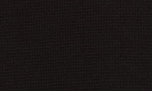 Karl Lagerfeld Paris Mock Neck Waffle Knit T-shirt In Black