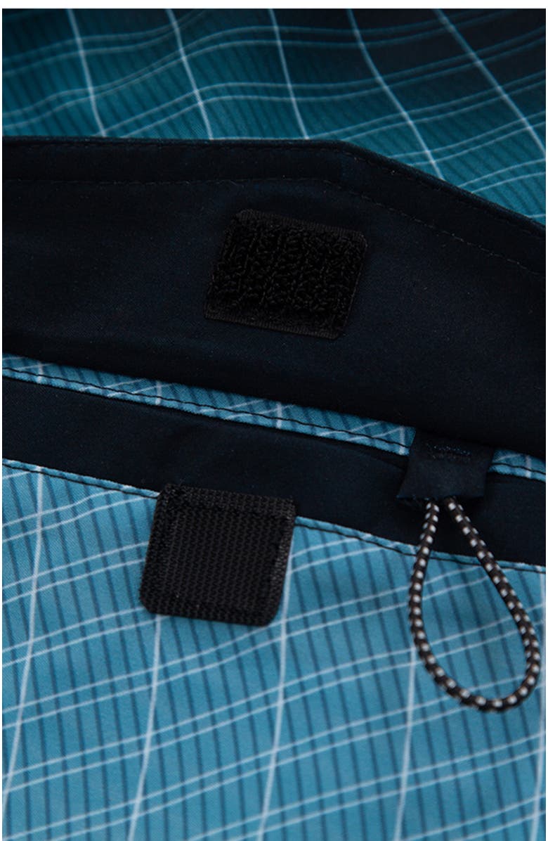 Rokka&Rolla Quick-Dry Swim Trunks with Elastic Waist, Alternate, color, Midnight Gradient