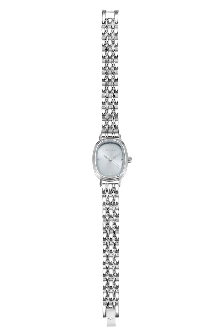 Mesh Strap Watch, Alternate, color, SILVER