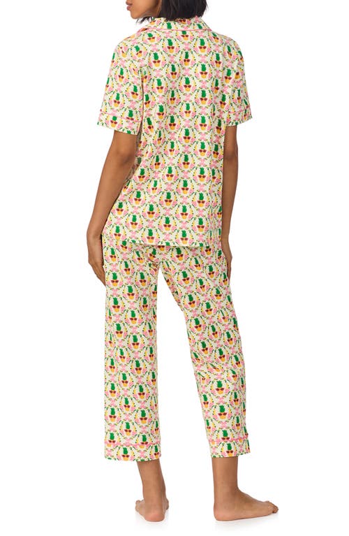 Bedhead Pajamas Print Crop Stretch Jersey Pajamas
