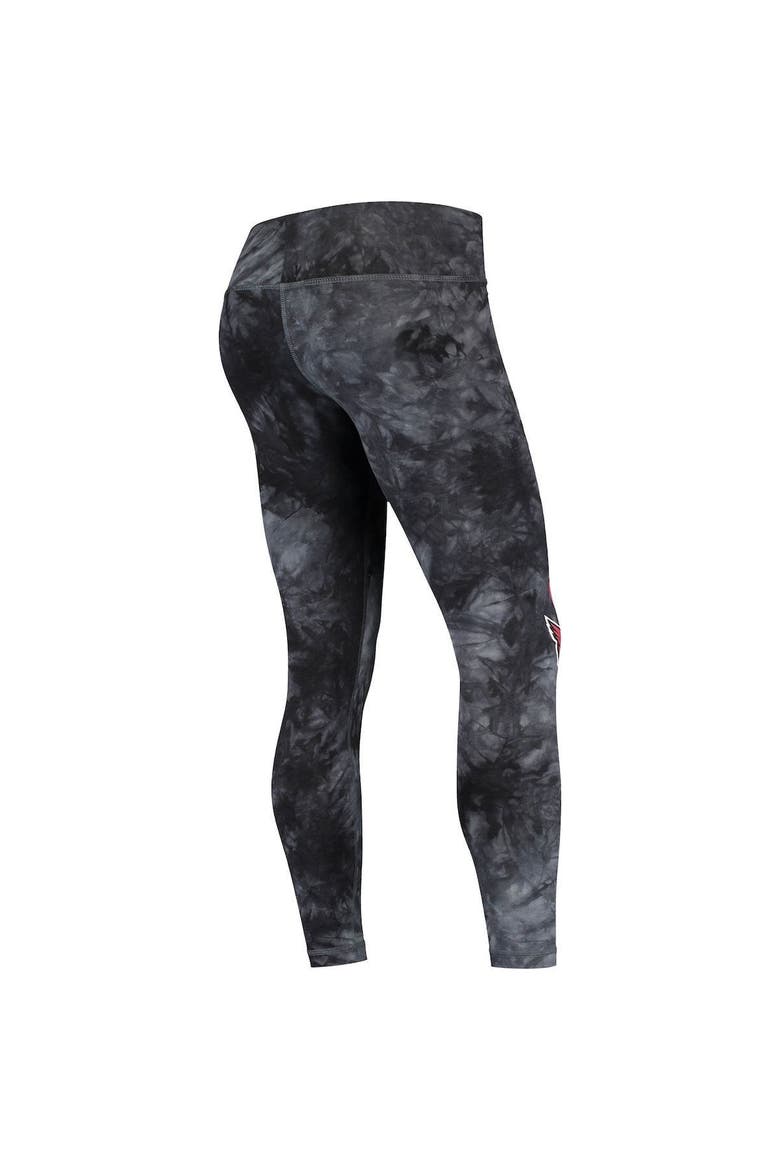 Women's Concepts Sport Black Arizona Cardinals Burst Tie-Dye Leggings, Alternate, color, Black