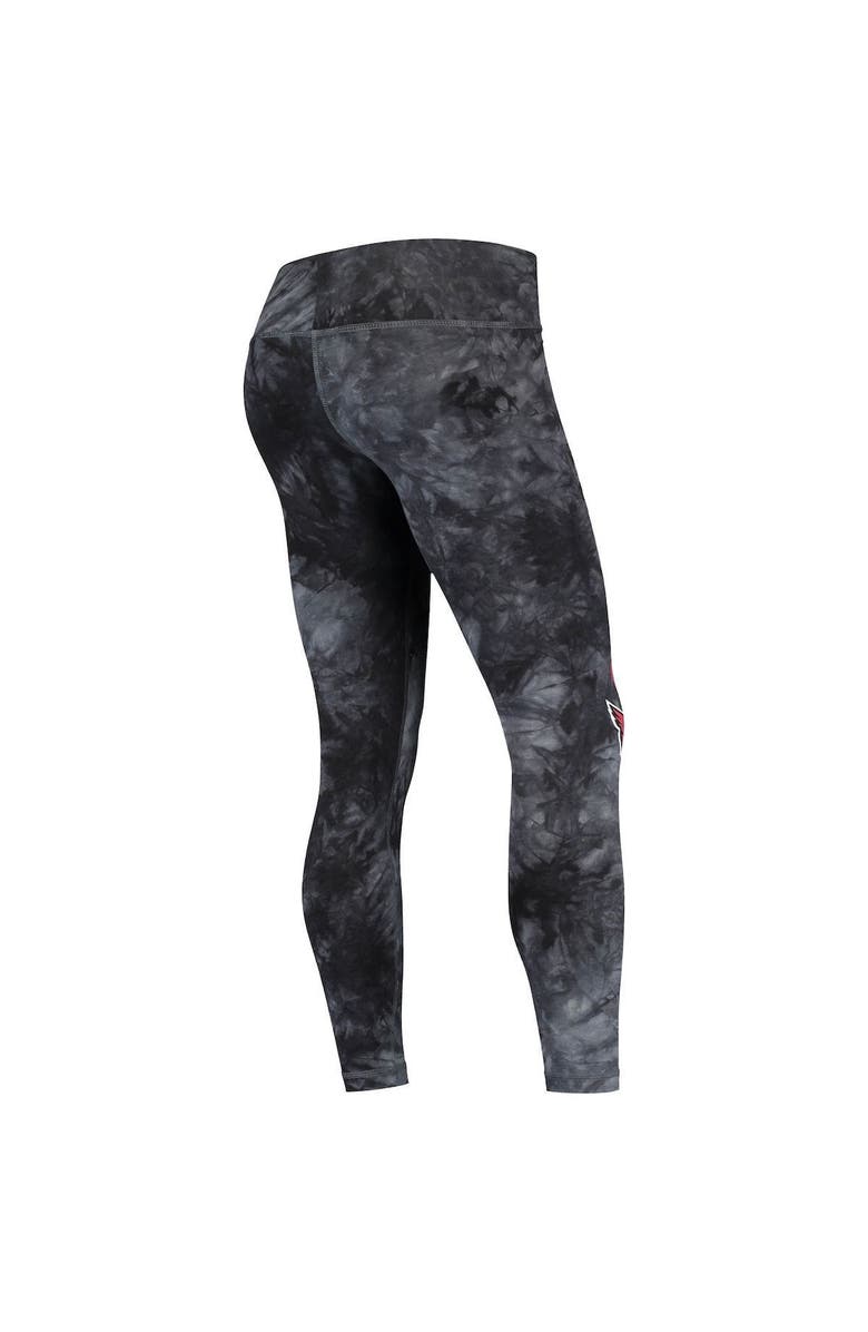 CONCEPTS SPORT Women's Concepts Sport Black Arizona Cardinals Burst Tie-Dye Leggings, Alternate, color,
