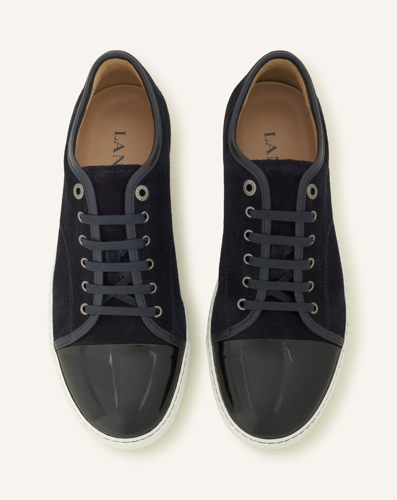 Dbb1 Suede And Patent Leather Sneakers, Alternate, color, Navy Blue
