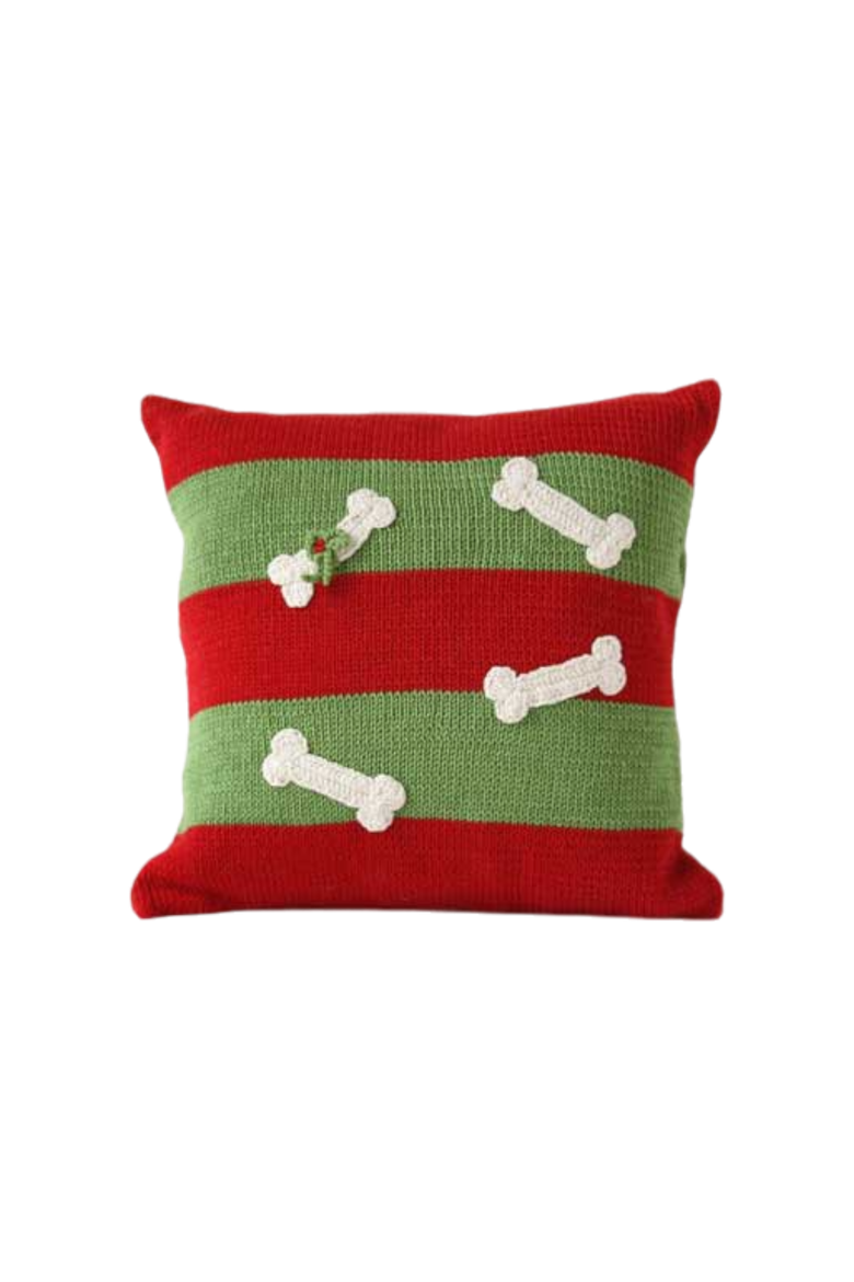 10 " Dog Bone Pillow, Main, color, Red