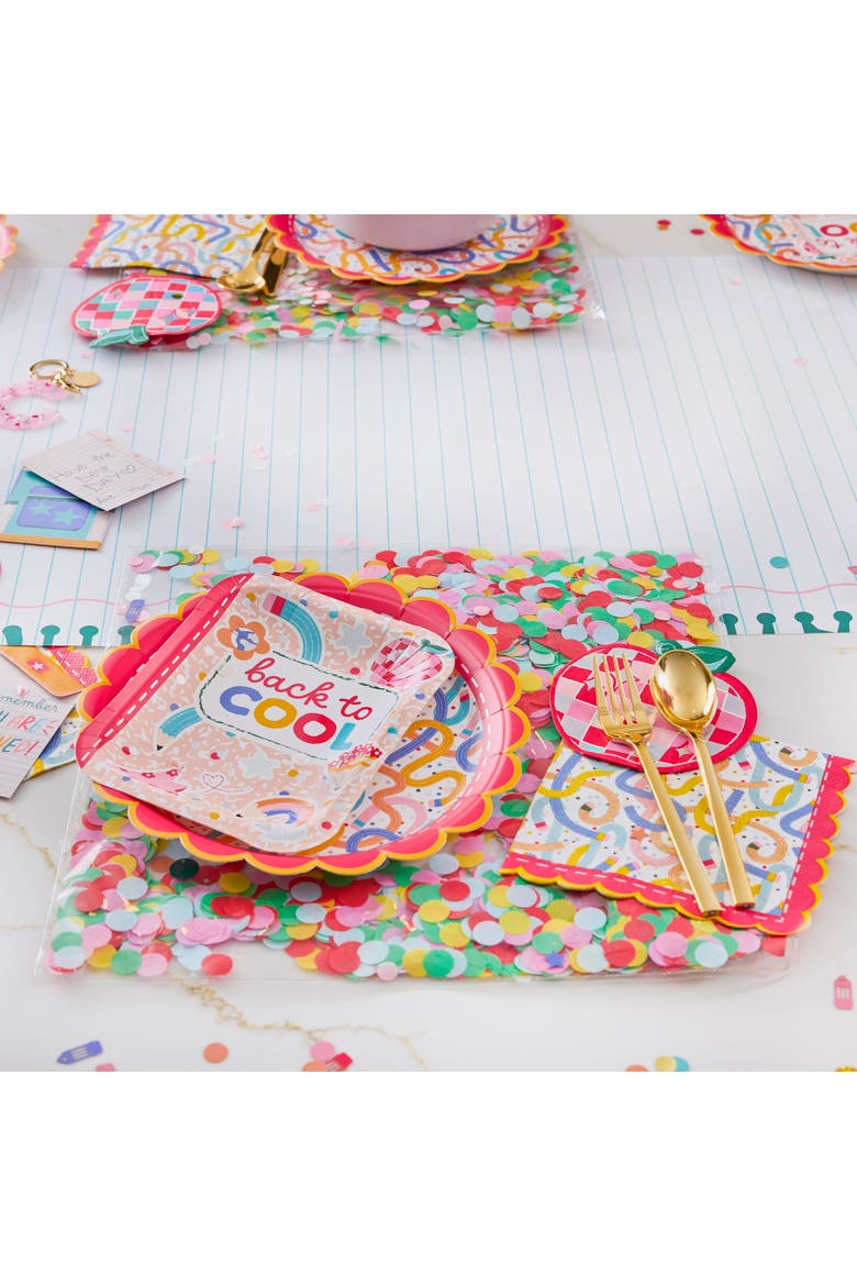 Confetti Square Placemat Party Decor, Alternate, color, Multicolor