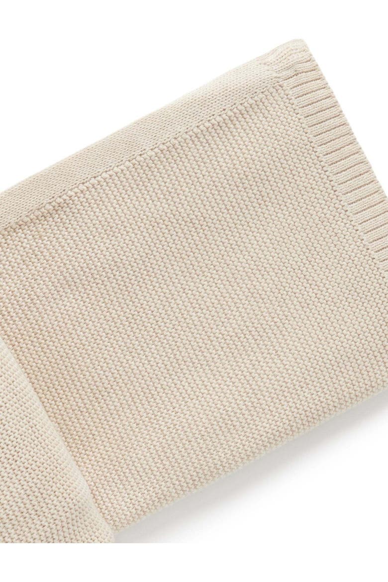 Textured Knit Blanket, Alternate, color, Wheat melange