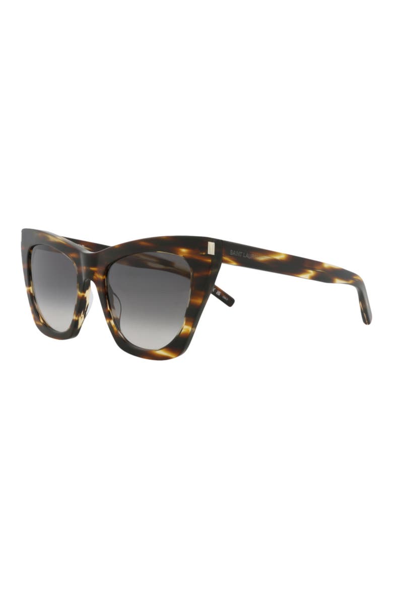 55mm Cat Eye Sunglasses, Alternate, color, HAVANA HAVANA GREY