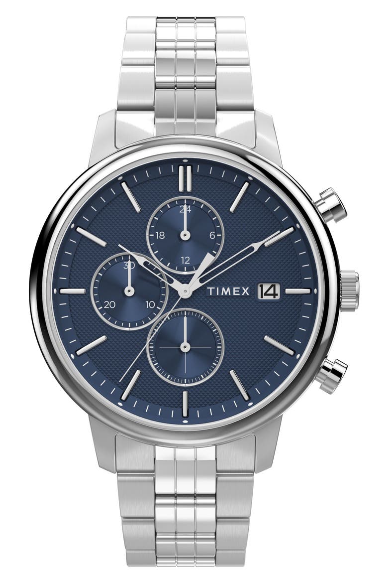 Chicago Chronograph Bracelet Watch, 45mm, Main, color, STAINLESS STEEL