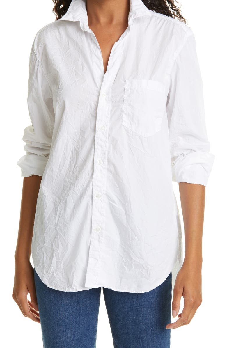 Frank & Eileen Joedy Crinkle Cotton Button-Up Shirt, Main, color,