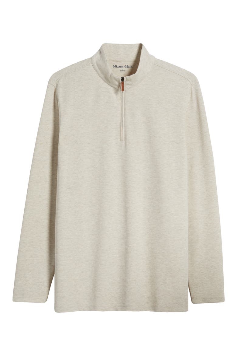 KPI Quarter Zip Pullover, Alternate, color, OYSTER HEATHER