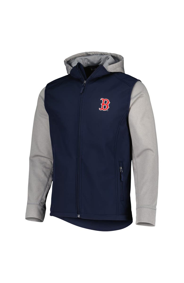 DUNBROOKE Men's Dunbrooke Navy/Heather Gray Boston Red Sox Alpha Full-Zip Jacket, Alternate, color, Navy