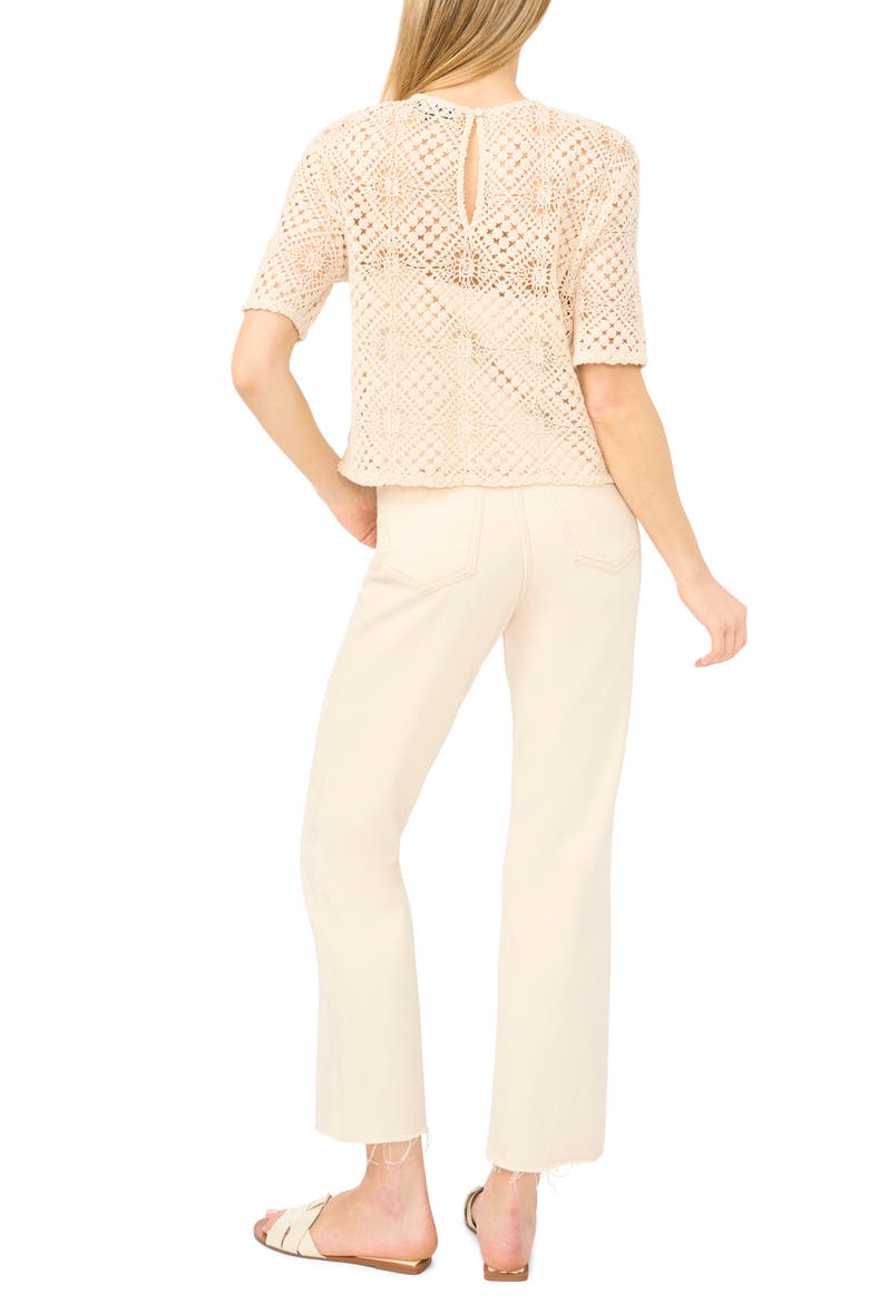 Waverly Openwork Top, Alternate, color, NATURAL