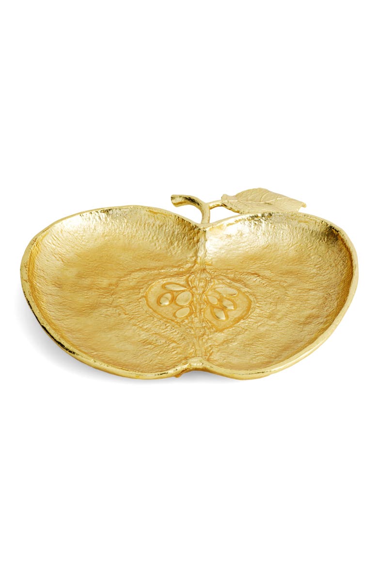 Apple Decorative Plate, Main, color, GOLD MULTI