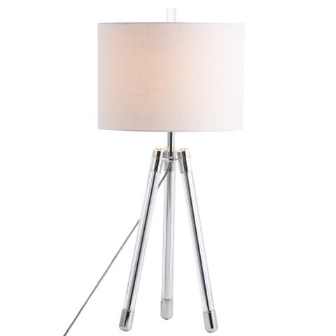 Wyman Surveyor's Tripod Crystal/Metal LED Table Lamp