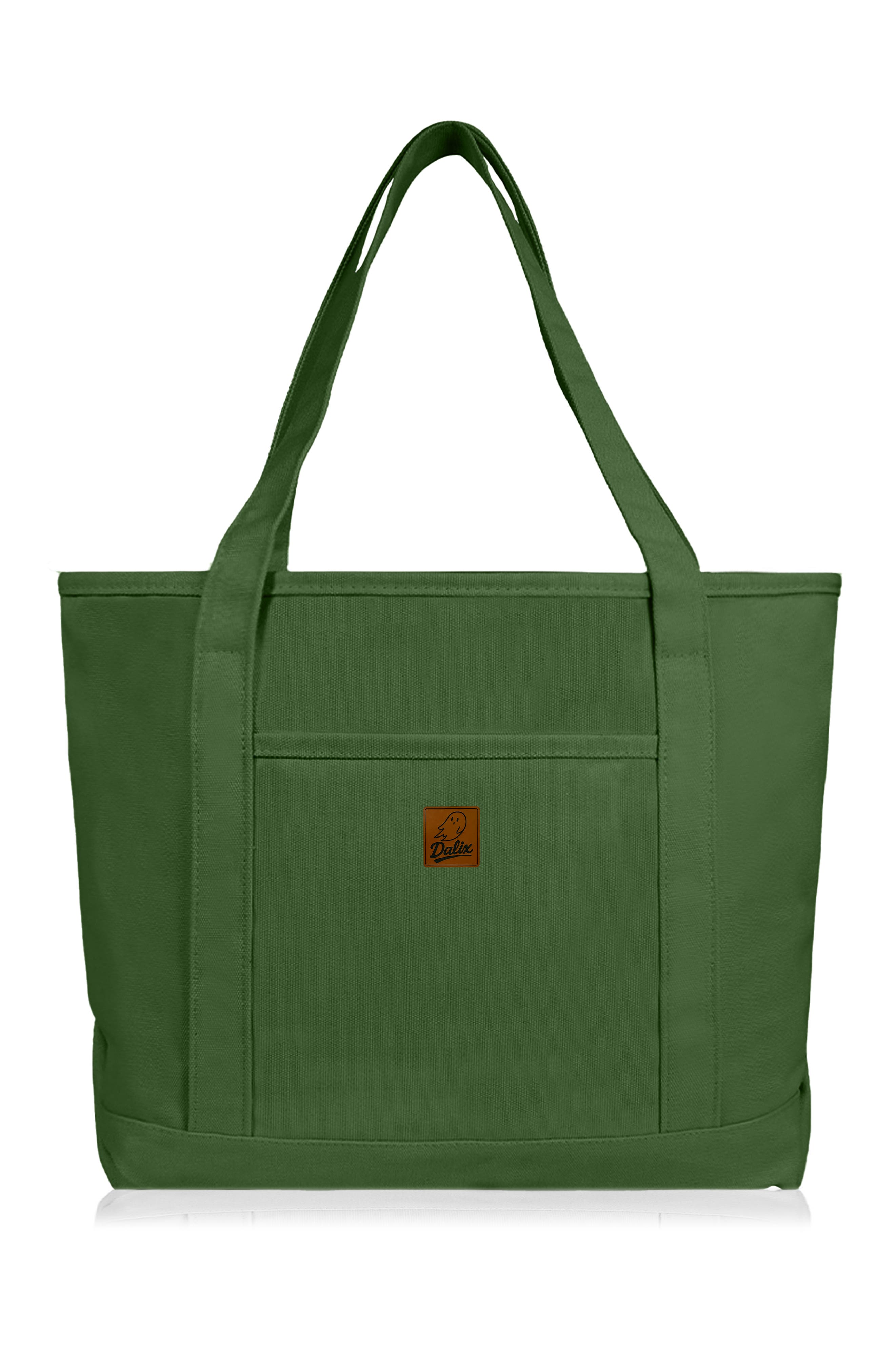 Ghost 20" Go-To Canvas Tote Bag, Alternate, color, Olive