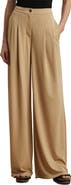Lauren Ralph Lauren Pleated Wide Leg Knit Pants