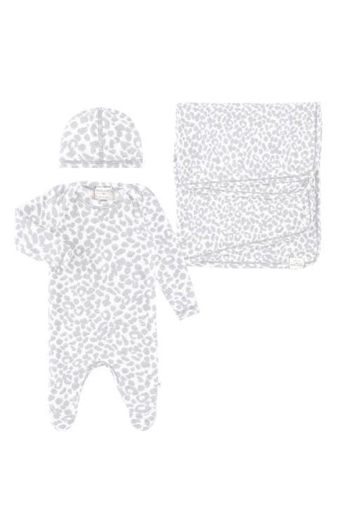 Welcome Home Hacci Footie, Cap & Blanket Set