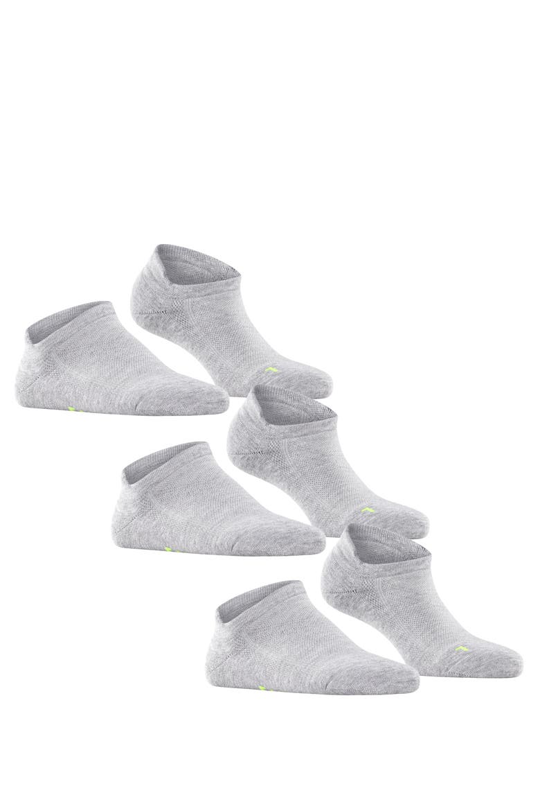Cool Kick 3-Pack Sneaker Socks, Alternate, color, Light Grey