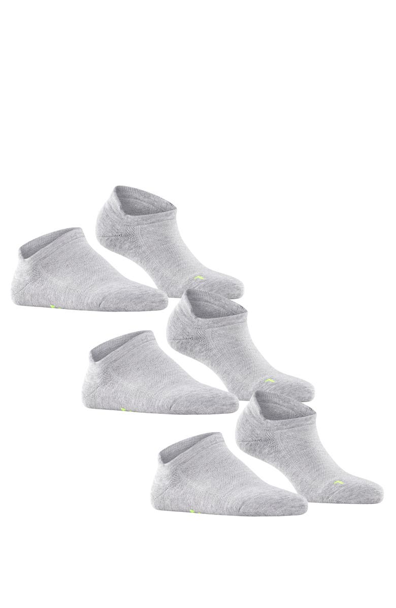 Falke Cool Kick 3-Pack Sneaker Socks, Alternate, color, Light Grey