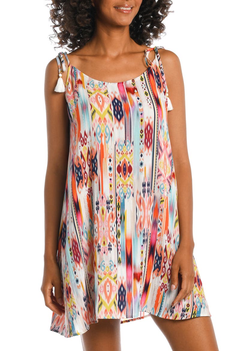 Desert Cover-Up Tank Dress, Main, color, MULTI