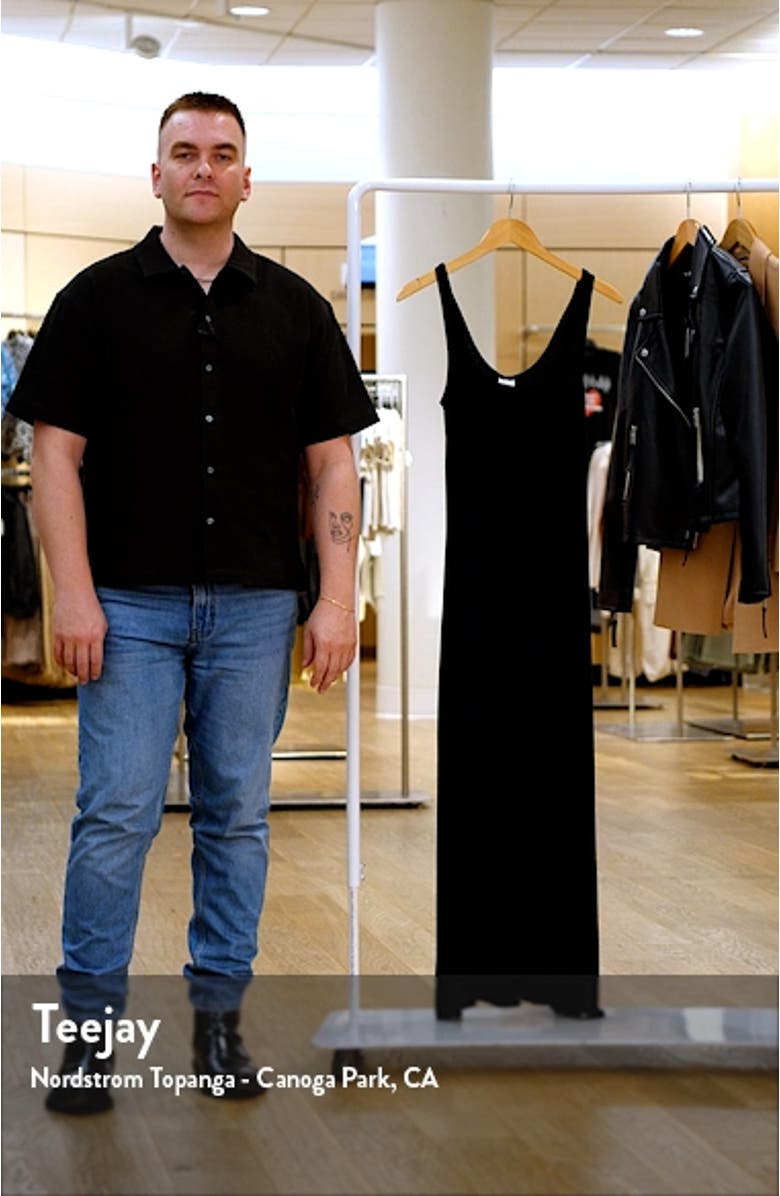 Mykonos Semisheer Ribbed Cover-Up Maxi Dress, sales video thumbnail