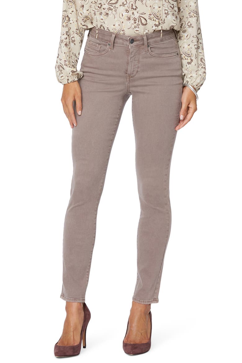 Alina Ankle Skinny Jeans, Main, color, DEEP TAUPE